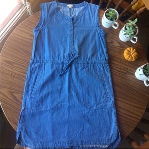 Chambray Smock Dress J. Crew